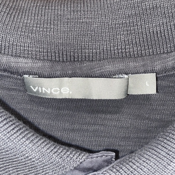 Vince. Gray polo - Picture 3 of 10
